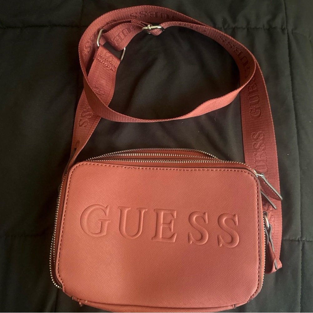 Guess Brick Red Crossbody Bag